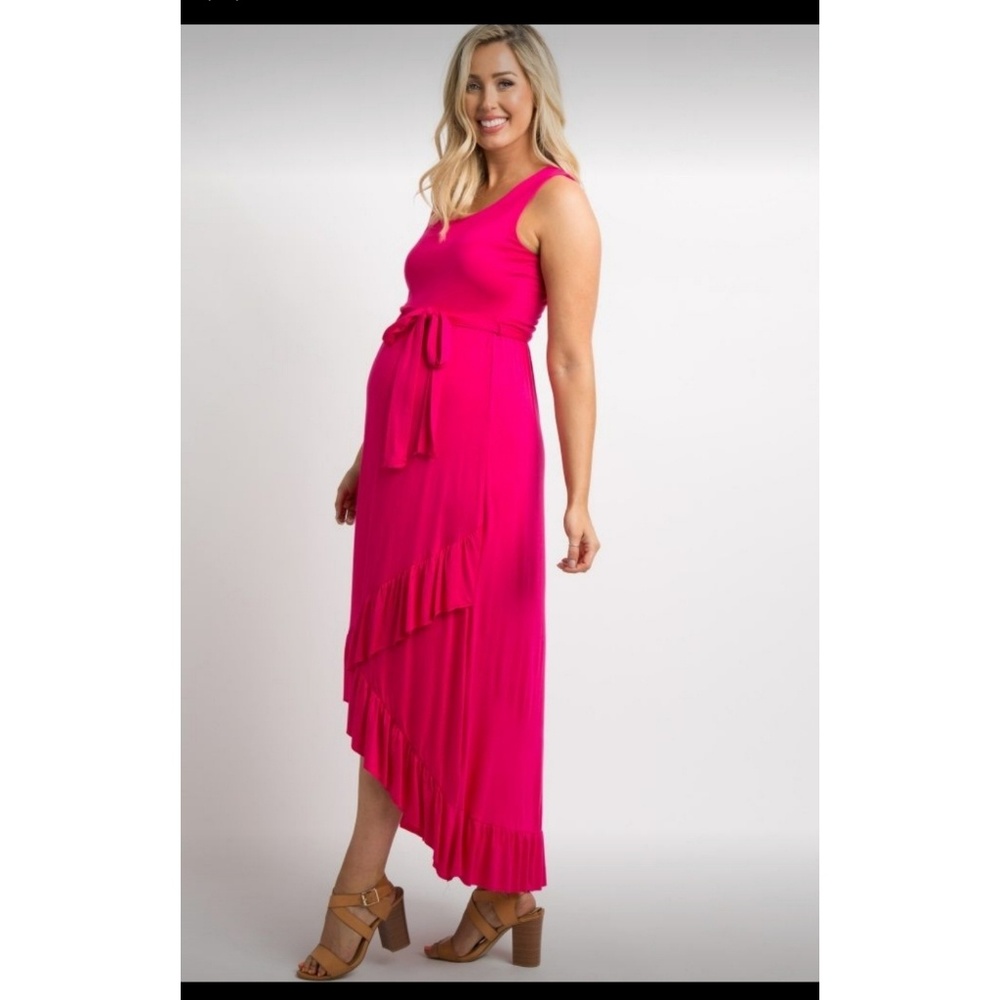 Size Large Pinkblush Magenta Maternity Dress
